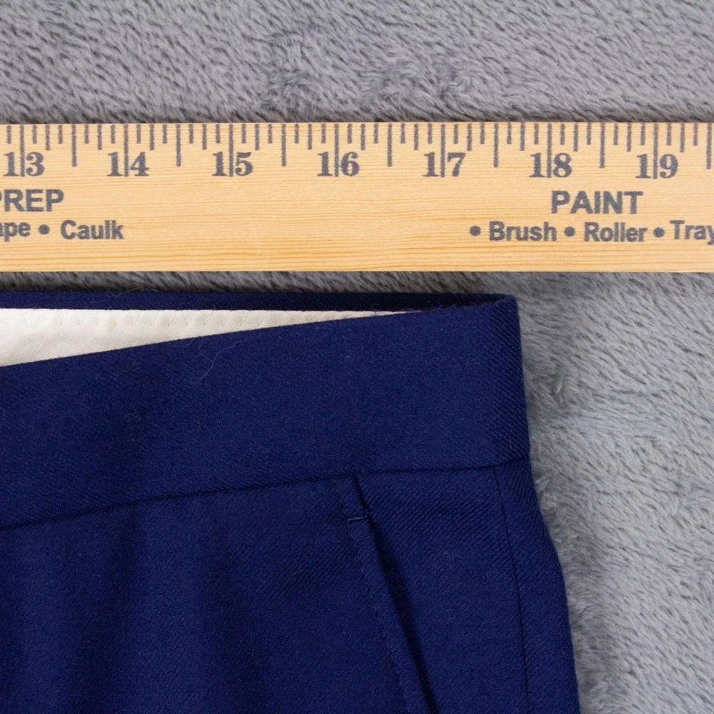 NWT J.Crew Bowery Slim Fit Wool Dress Pants Mens 34x34 Blue $128 MSRP